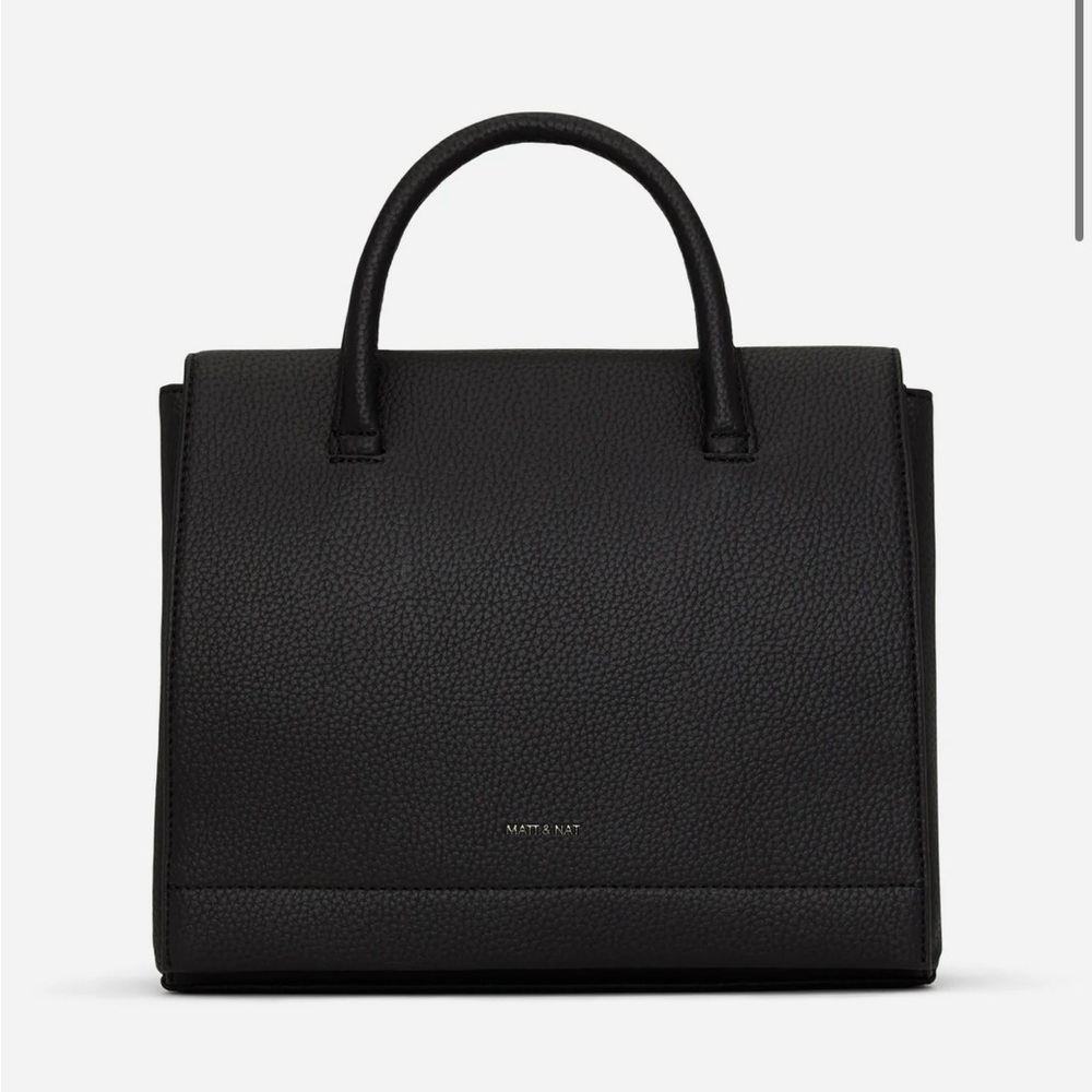 Matt & Nat Black Adel Vegan Satchel - Purity .  Used only a few times.